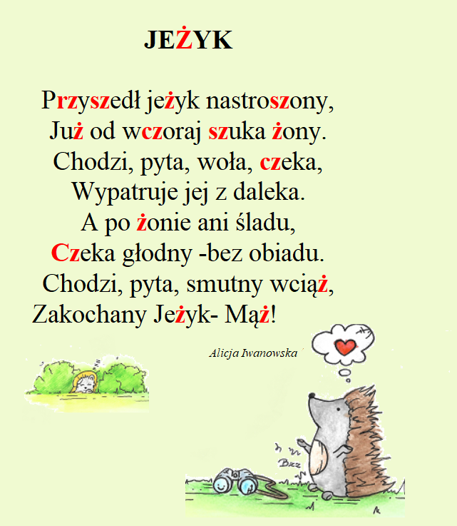 wierszyk logopedyczny