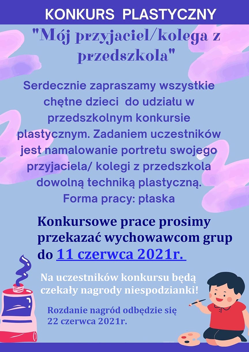Mój kolega z&nbsp;przedszkola  konkurs